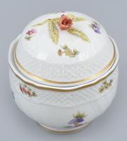 Hollóházi hiányos mokkás készlet kézzel festett jelzett kis kopásokkal