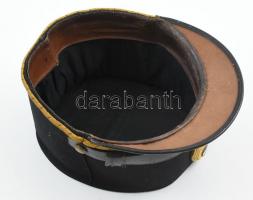 M. kir. honvéd 1930-as évek hadapród iskolás sapka fekete béléssel. Gyártó: Misoga Sándor. / Militar...