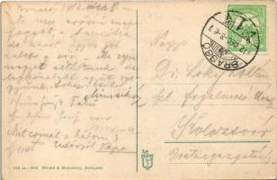 1912 Brassó, Kronstadt, Brasov; Kapu utca, Korona szálloda és kávéház, Seewaldt A. és Theil. üzlete ...