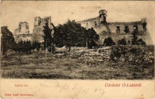 1907 Ólubló, Stará Lubovna; Lublói vár. Grün Teofil kiadása / Lubovniansky hrad / castle (EK)