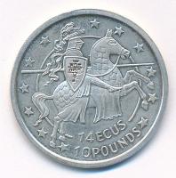 Gibraltár 1992. 14E/10P Ag "II. Erzsébet" T:1 (eredetileg PP)
Gibraltar 1992. 14 Ecus / 1...