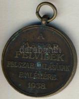 1938. "Rákóczi-Felvidék felszabadulása" emlékérem T:3
