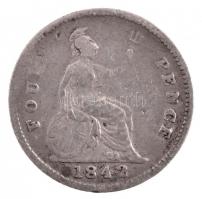 Nagy-Britannia 1842. 4p Ag Viktória T:3 United Kingdom 1842. 4 Pence Ag Victoria C:F patina Krause KM#731