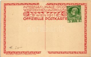 1911 Internationale Post-Wertzeichen Ausstellung Wien. Secession / Nemzetközi Postai Bélyegkiállítás...