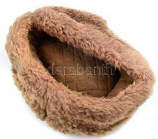 Magyar Néphadsereg 1950M tiszti téli sapka usanka, Rákosi címerrel / Officer's winter cap