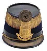 k.u.k. 1891M gyalogos tiszti csákó (főhadnagy-hadnagy) 1911M csákócímerrel. Rosenthal Pest gyártói j...