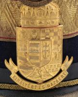 k.u.k. 1891M gyalogos tiszti csákó (főhadnagy-hadnagy) 1911M csákócímerrel. Rosenthal Pest gyártói j...