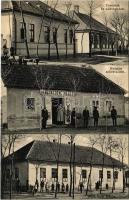 1928 Jászfelsőszentgyörgy (Jászberény), Orvoslak és községháza, Hangya szövetkezet üzlete, Római katolikus iskola