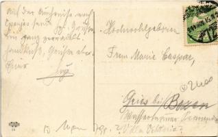 1911 Budapest VI. Andrássy út és Opera, The Mutual New York Életbiztosító Társaság, Szecesszió kávéh...