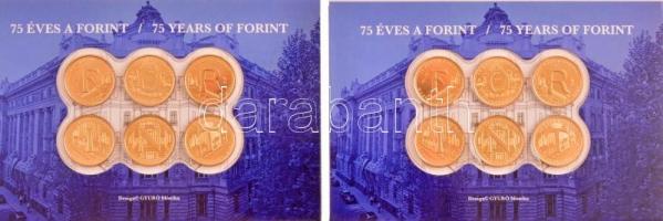 2021. 5Ft Cu-Ni-Zn 75 éves a Forint (6xklf) emléklapon (2x) T:1-