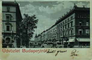 1900 Budapest VI. Andrássy út, kávéház.Ottmar Zieher litho (Rb)