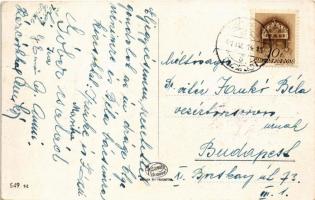 1941 Csak egy kislány van a világon... Muzsikus cigányok / Hungarian Gypsy folklore art postcard, Gy...