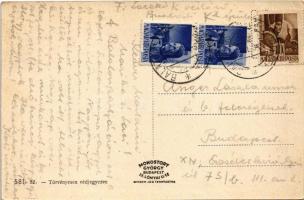 1943 Csak egy kislány van a világon... Muzsikus cigányok / Hungarian Gypsy folklore art postcard, Gy...