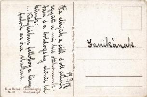 Tanulmányfej. Cigánylány / Studienkopf / Head study. Hungarian Gypsy lady art postcard. Magyar Rotop...