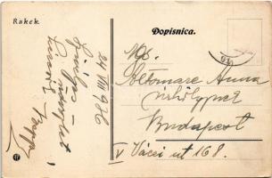 1936 Rakek, Recchio; Kolodvor, Restauracija Gabrenja M. / railway station, restaurant (EB)