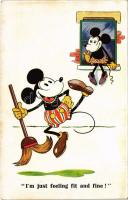Im just feeling fit and fine! - Mickey and Minnie Mouse. Walter E. Disney A.R. i.B. 1795.