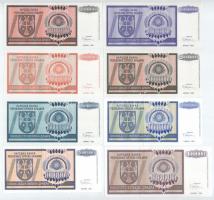 Horvátország / Krajna Szerb Köztársaság 1993. 100.000D + 1.000.000D + 10.000.000D + 100.000.000D &qu...