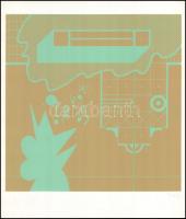 Bak Imre (1939-): Bak Imre '83, Józsefvárosi Galéria. 3 db szitanyomat, papír, mindegyik jelezv...