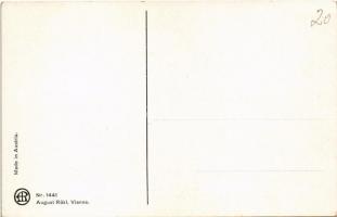 Krampusz kisgyerekekkel / Gruss vom Krampus! August Rökl Vienne Nr. 1441. s: Pauli Ebner