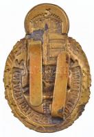 ~1940. "Honvéd Sportügyességi jelvény" katonai sport Br lemez sapkajelvény (46x32mm) T:2 /...