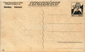 Budapest I. Halászbástya. A Magyar Földrajzi Intézet r.-t. kiadása Budapesti sorozat 2. sz. művészla...