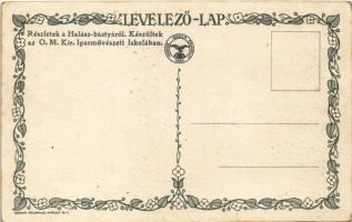 Budapest I. Részletek a Halászbástyáról. Készültek az O. M. Kir. Iparművészeti Iskolában. Magyar Föl...