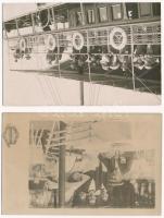 Horvátországi hajókirándulások (Atelier Betty, E. Jelussich, Schwarzbach) - 5 db régi eredeti fotó, ...