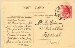 1908 Golfozó pár / The Ancient and Honourable Game. Pictorial Comedy James Henderson & Sons