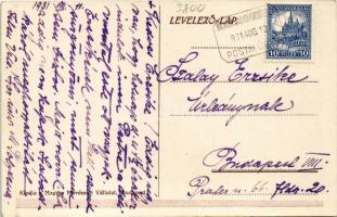 1931 Deák: Sötét éjben fáklya... Trianon. Irredenta művészlap. Magyar Művészeti Vállalat kiadása / H...