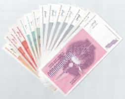 Jugoszlávia 1993-1994. 50.000D-10.000.000.000D (13db) T:I-III
Yugosalvia 1993. 50.000 Dinara - 10.0...