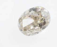 Ovális csiszolású gyémánt 0,88 carat VS 2. (6,33x4,76x3,42 mm ), certifikáttal. / Diamond oval shape with certificate