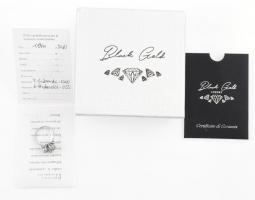 18 K fehérarany gyűrű 11 db gyémánttal. 0,4 c VVS1-VS, F-G, 0,55c VS1-SI G-H Br 5,4 g, m: 53 Certifi...