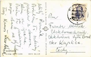 1957 Rozsnyó, Roznava; tér, templom / square, church (EK)