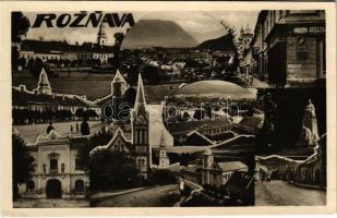 1947 Rozsnyó, Roznava; mozaiklap / multi-view postcard