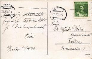 1933 Eperjes, Presov; mozaiklap / multi-view postcard