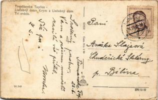 1952 Trencsénteplic, Trencianske Teplice; Liecebny ústav Krym a Liecebny dom Tri srdcia / fürdő, szá...