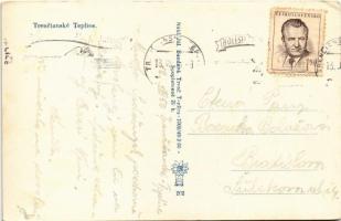 1950 Trencsénteplic, Trencianske Teplice; látkép / general view (EK)