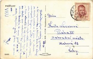 1950 Pöstyén, Piestany; Hotel Excelsior és Hotel Eden szálloda / hotels (EK)