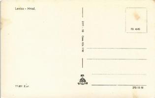 Léva, Levice; vár / Levicky hrad / castle ruins