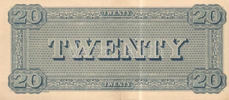 Amerikai Konfederált Államok 1864. 5$ + 20$ facsimile kiadás T:II