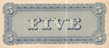 Amerikai Konfederált Államok 1864. 5$ + 20$ facsimile kiadás T:II