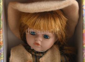 2 darab porcelán baba eredeti dobozában, német 20 cm