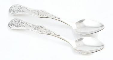 Elesva 12 db jelzett kiskanál szett eredeti dobozában