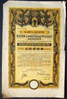 Német Birodalom/Weimari Köztársaság/Bajorország 1923. Államadóssági kötvények 5db (2klf)