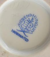 Herendi porcelán váza aranyozott díszítéssel kézzel festett jelzett minimális kopással 10 cm