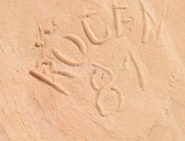 Rügen jelzéssel retro kerámia váza 22cm