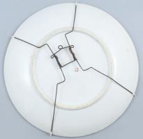 Kína női nagyméretű porcelán dísztárgy kézzel festett figurális jelenetekkel, jelzett 40cm