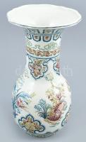 Boch Shanghai mázas kerámia váza, Kézzel festett, jelzett, sérülésekkel 35 cm