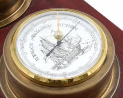 Óra és barométer,. falra akasztható működik 42 cm