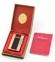 1955 Dupont öngyújtó, jelzett, eredeti dobozában, papírral, szép állapotban